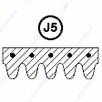 Ремень 1245 J5  Whirlpool 481235818047 1.11.012.17
